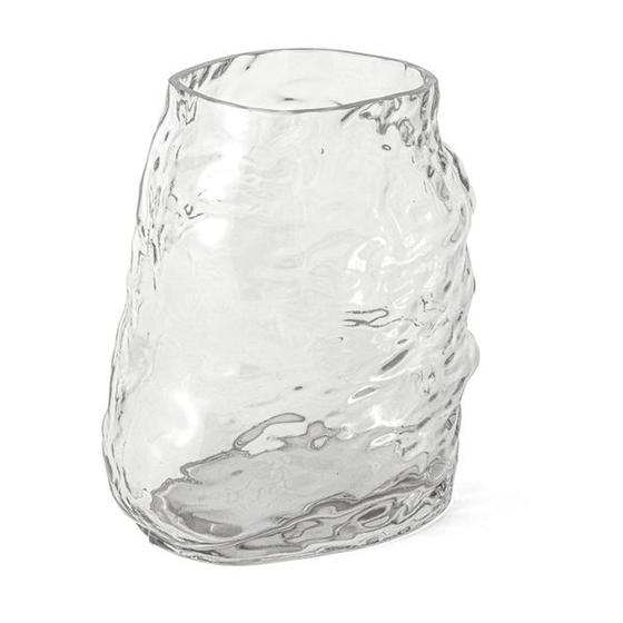 Imagem de Vaso em Vidro Decorativo 20x18x13cm Natural Moderno Mart