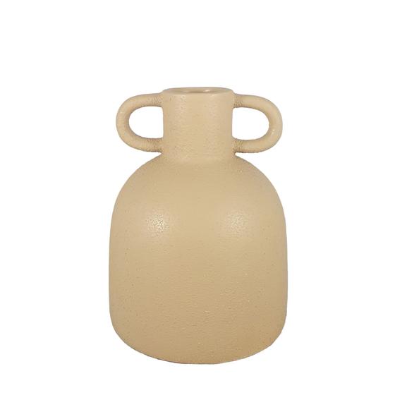 Imagem de Vaso garrafa com alca ii em ceramica cappuccino - 17cm