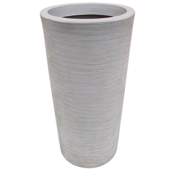 Vaso Grande De Plantas Polietileno Decorativo Grande Cinza Menor preço em Vaso Grande De Plantas Polietileno Decorativo Grande Cinza