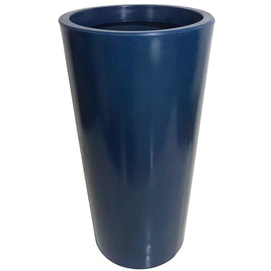 Imagem de Vaso Grande De Polietileno Decorativo Para Plantas E Flores 79 x 44 cm - Azul