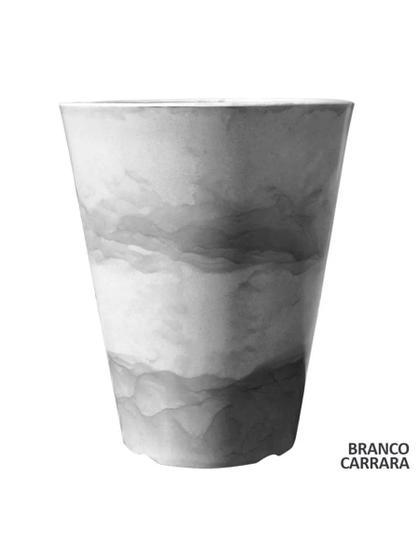 Imagem de VASO HAVANA POLIETILENO Nº 0 BRANCO CARRARA