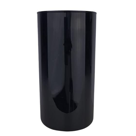 Vaso Mesa Decorativo Tubo Cilindrico Vidro Enfeite Flores Casa Escritório Sala Preto 10x20 Menor preço em Vaso Mesa Decorativo Tubo Cilindrico Vidro Enfeite Flores Casa Escritório Sala Preto 10x20