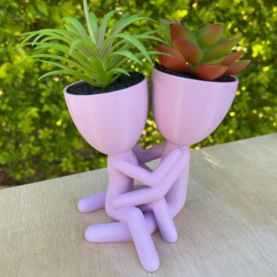 Imagem de Vaso Namorados Para Suculentas Cactos Decoração Criativa  - 10cm