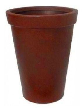 Imagem de Vaso Para Plantas Cônico Com Borda Atenas 66 Cm Café - Afort