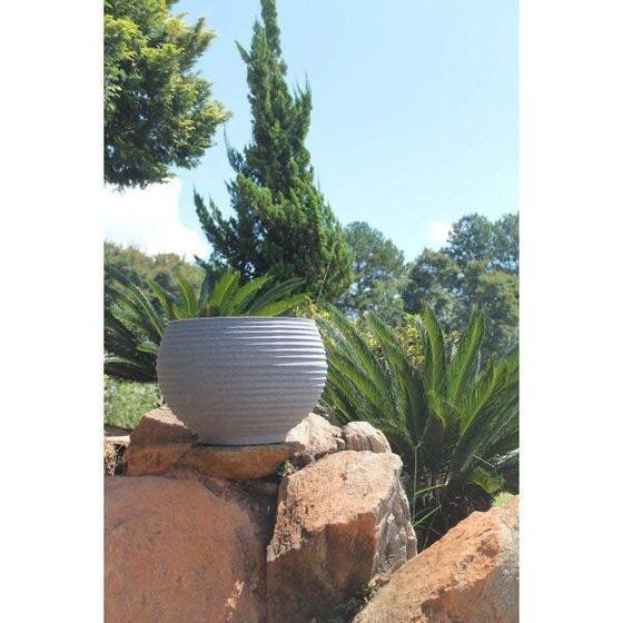 Imagem de Vaso para Plantas Redondo em Polietileno 42 Esfera Lattice 33cmx31cm Japi
