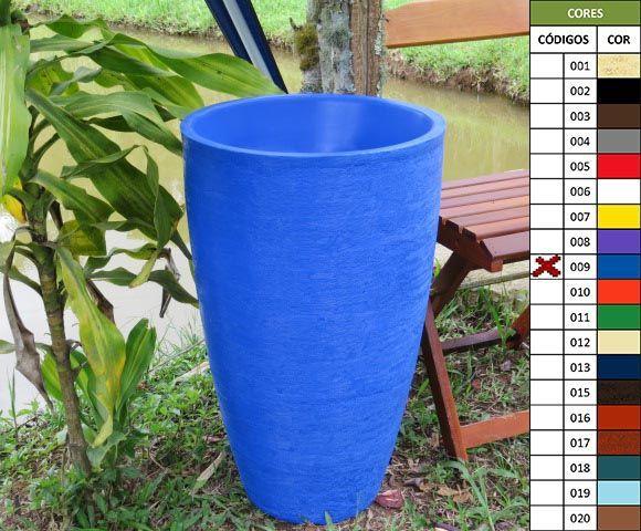Vaso Planta 65x40 Oval Moderno Polietileno Menor preço em Vaso Planta 65x40 Oval Moderno Polietileno