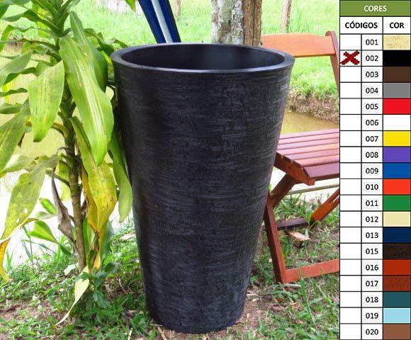 Vaso Planta 75x50 Redondo Cônico Cachepot Polietileno Menor preço em Vaso Planta 75x50 Redondo Cônico Cachepot Polietileno