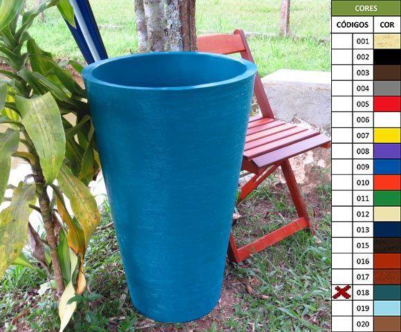 Vaso Planta 75x50 Redondo Cônico Polietileno Menor preço em Vaso Planta 75x50 Redondo Cônico Polietileno