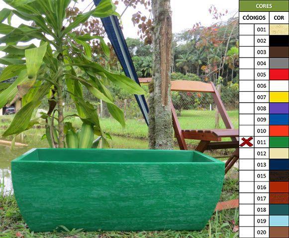 Vaso Planta 80x30 Jardineira Floreira Polietileno Menor preço em Vaso Planta 80x30 Jardineira Floreira Polietileno