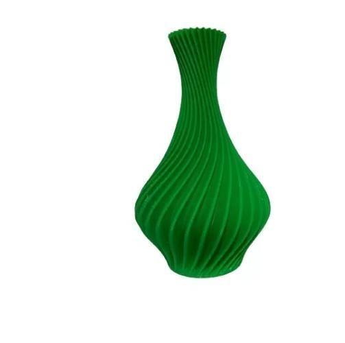 Imagem de Vaso Plantas Modelo Espiral Verde- Jarro Decoração 18Cm