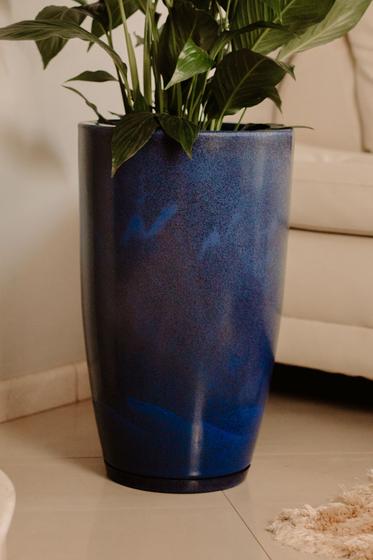 Imagem de Vaso Polido N3 Estilo Vietnamita Marmorizado Plantas e Flores