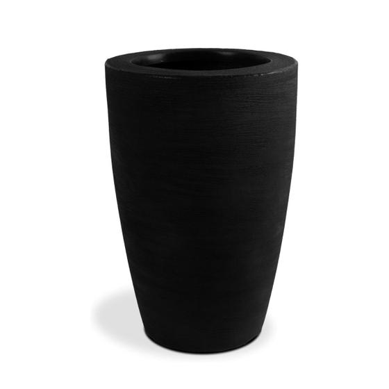 Imagem de Vaso Polietileno Cone Grafiato Redondo p/ Plantas e Jardins Decorativo