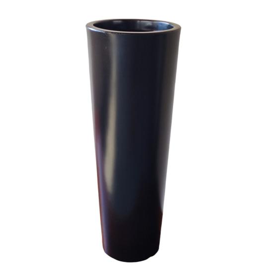 Imagem de Vaso Polietileno Cone Para Plantas Decorativo 70 Cm Preto