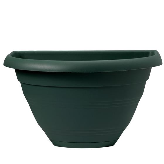 Imagem de VASO PORTO PAREDE VERDE MILITAR 30cm COM PRATO ANTI DENGUE WEST GARDEN