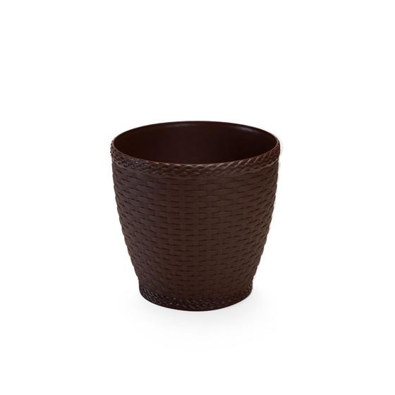 Imagem de Vaso Rattan Grande Coffee 22 Lts REDONDO