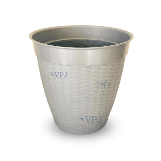 Imagem de Vaso Rattan Redondo Grande Casa Jardim Plantas E Flores 30 L