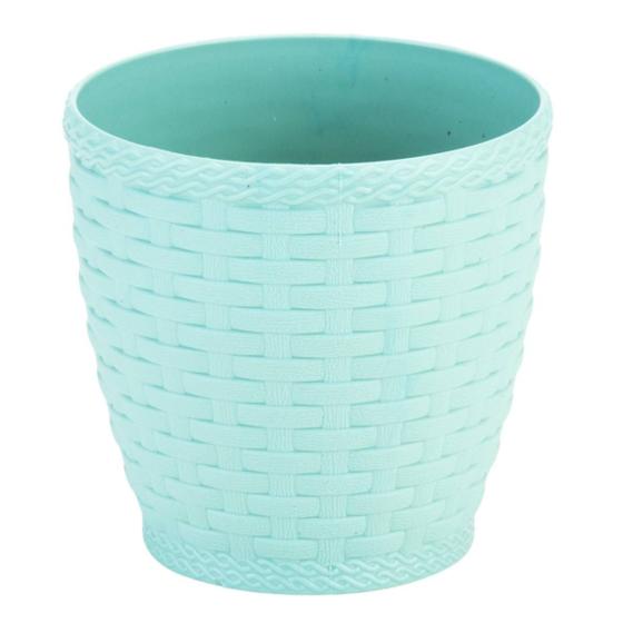 Imagem de Vaso Rattan Redondo M3 (300ml) Verde INJEPLASTEC