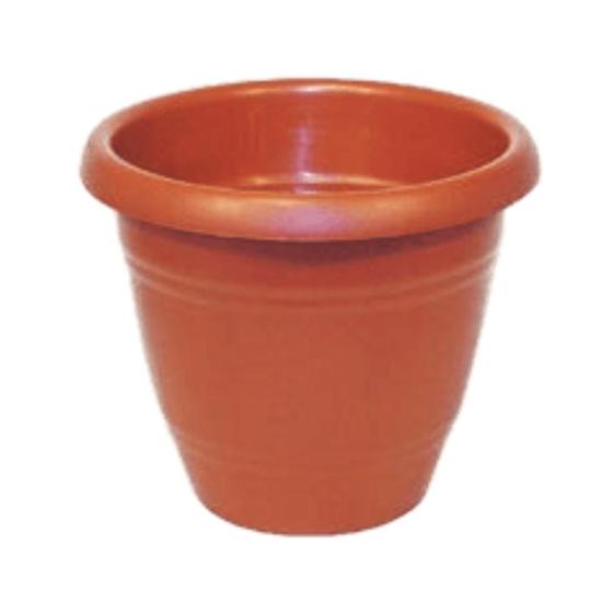 Imagem de Vaso Redondo 30 cm Marrom Decorativo Para plantas - BRASAMI