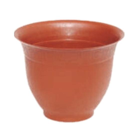 Imagem de Vaso Redondo 6 cm Marrom Decorativo Para plantas - BRASAMI