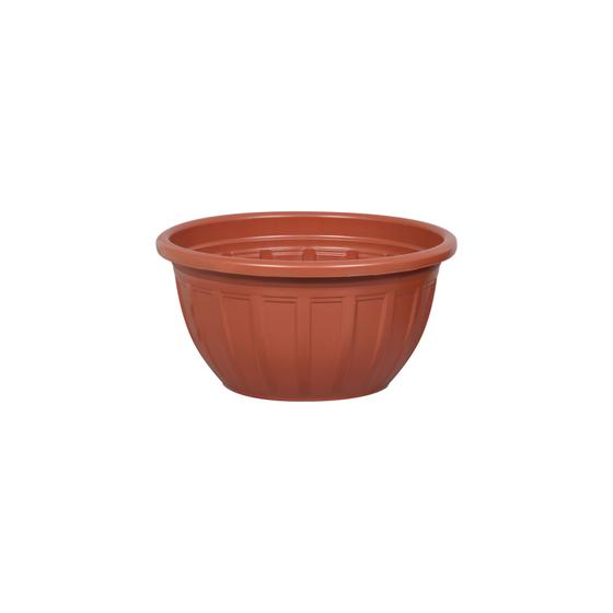 Imagem de Vaso Redondo Bella Fiore em Plástico Telha 4L 26x13cm - Rischioto