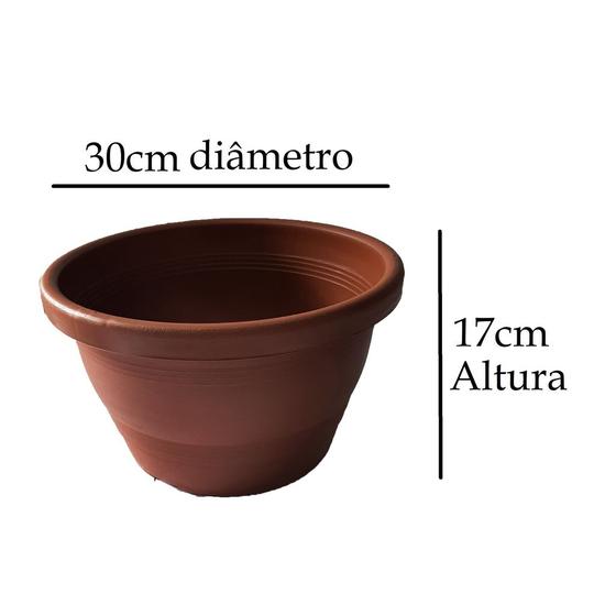 Imagem de Vaso redondo cuia veneza 30 grande cor cerâmica