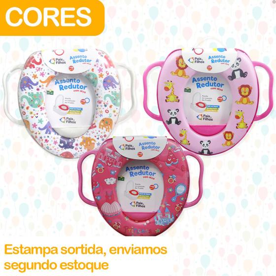 Imagem de Vaso Redutor Sanitário Acolchoado Infantil Desfralde Menina e Menino