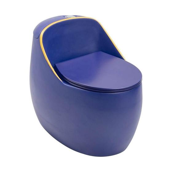 Vaso Sanitário Monobloco Caixa Acoplada Privada Aquarela Pingoo.casa - Azul e Dourado é boa?