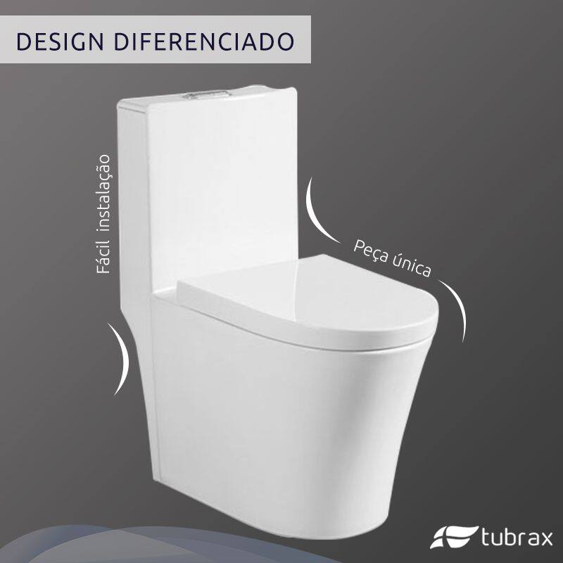 Vaso Sanitário Monobloco Completo - Caixa Acoplada Privada modelo Acies ...