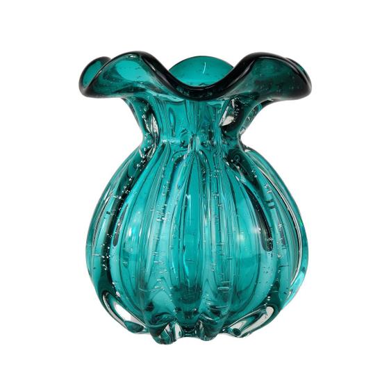 Imagem de Vaso Trouxinha de Murano Grande - Laradore Verde Esmeralda