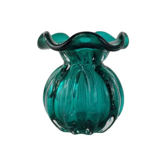 Imagem de Vaso Trouxinha Murano Decorativo Petit - Laradore Esmeralda