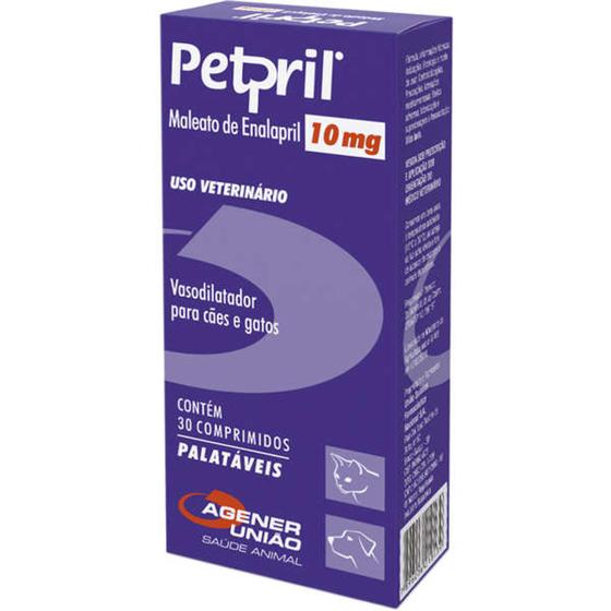 Imagem de Vasodilatador Agener União Petpril 30 Comprimidos - 10 mg