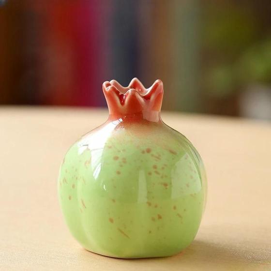 Imagem de Vasos De Romã De Cerâmica Feitos À Mão, Utensílios De Flores Simuladas, Enfeites Pequenos E Fofos,