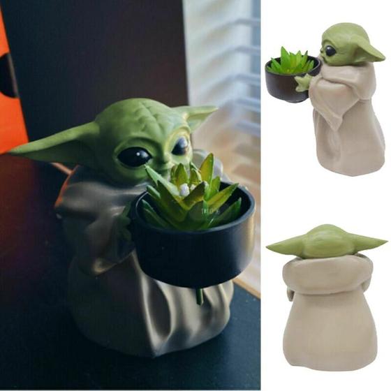 Imagem de Vasos para Plantas Suculentas Wokex Baby Yoda - Decoração para Casa