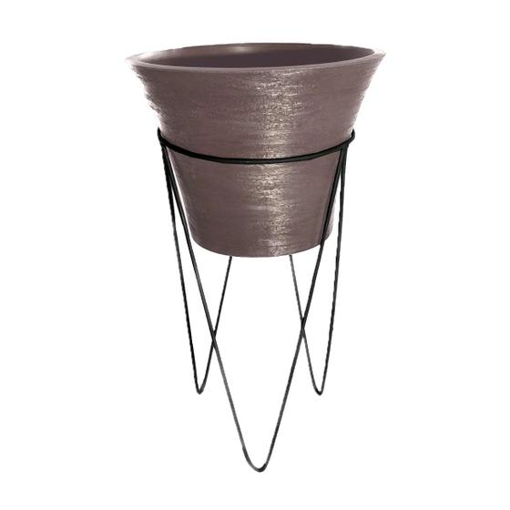 Imagem de Vasos Planta com Suporte Grande Vaso Grid Sacada Jardim Varanda