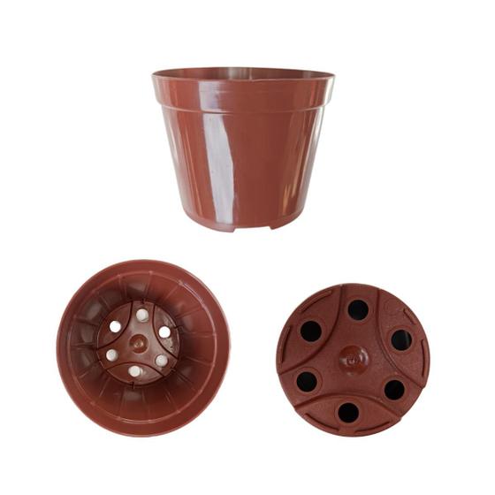 Imagem de Vasos pote 9 marrom 150 unidades vasos para mini suculentas cactos lembrancinha artesanato fazer mudas de suculentas plantas geral