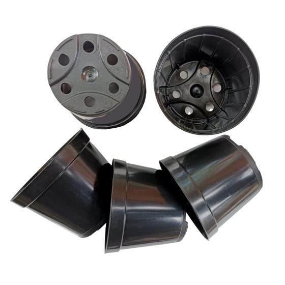 Imagem de Vasos pote 9 preto 1000 unidades vasos atacado para mini suculentas cactos lembrancinha artesanato fazer mudas de suculentas plantas geral