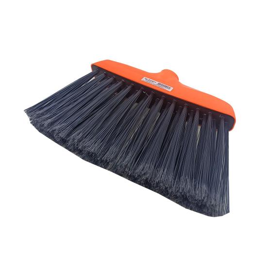 Imagem de Vassoura Condor Limpa Piso Laranja Ambientes Internos Tira Pó Sem Cabo Caixa Com 12 Unidades