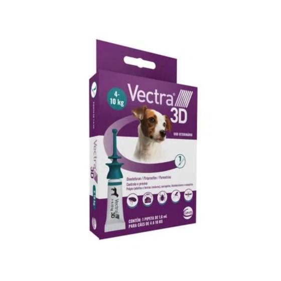 Imagem de Vectra 3d Antipulgas, Carrapatos, Cães 4-10kg, 1 Unidade