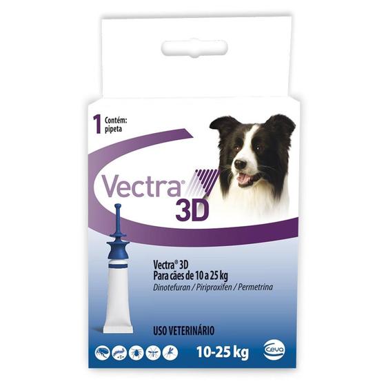 Imagem de Vectra 3D Cães 10 A 25KG - 1 Pipeta - Ceva