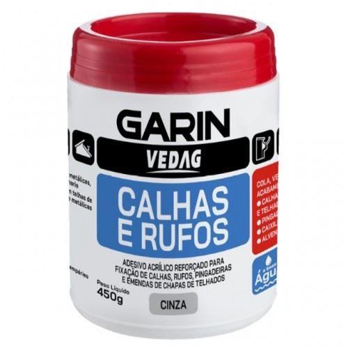 Imagem de Veda calha cinza pote com 450g garin