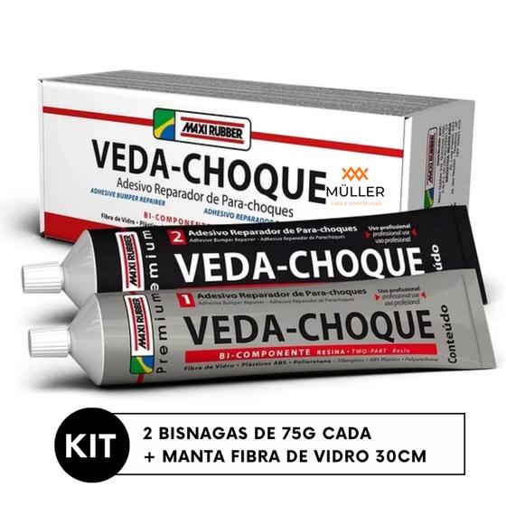 Imagem de Veda Choque 150g Maxi Rubber Cola Para Plásticos