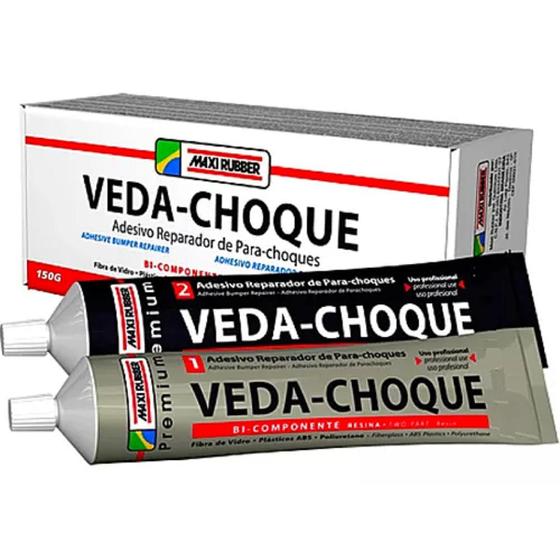 Imagem de Veda Choque Maxi Rubber 150g Cola Parachoque Solda Plástica