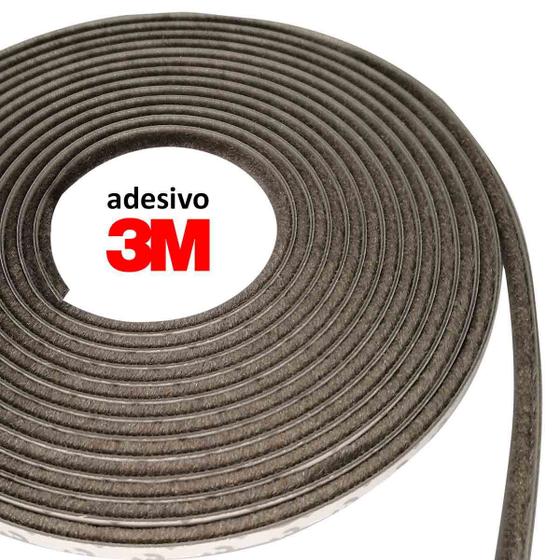 Veda Frestas Escova Adesivo Porta Janela 5x7mm Menor preço em Veda Frestas Escova Adesivo Porta Janela 5x7mm