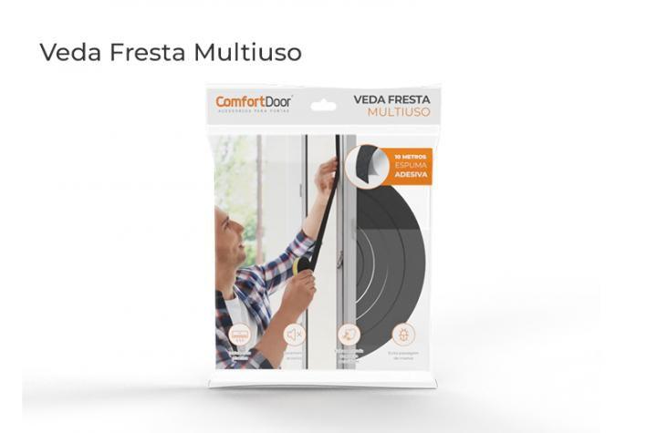 Imagem de Veda Frestas Espuma Multiuso Comfort Door Preto 10m. 11X2mm