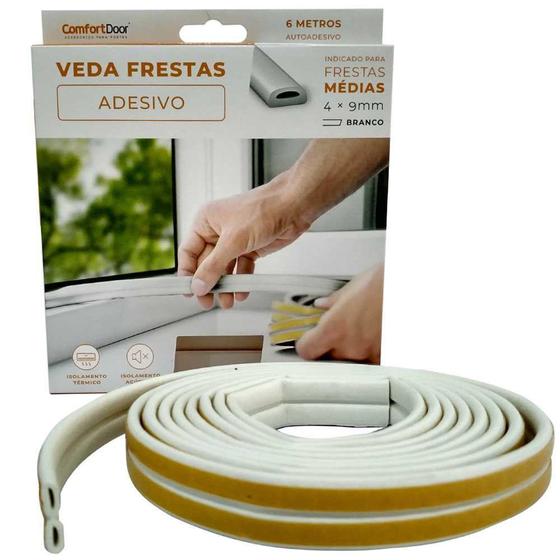 Imagem de Veda Frestas Janela Porta 4mm Comfort Door - 6 Metros