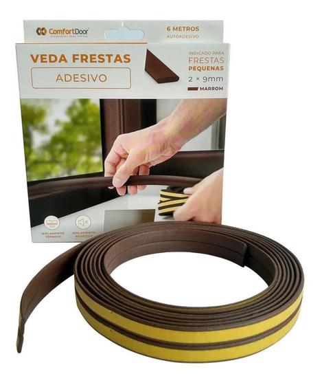 Imagem de Veda Frestas Para Portas Marrom 2x9mm 6m Comfort Door Top Preço