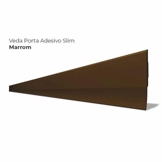 Imagem de Veda Porta adesivo Slim 100cm Marrom Comfort Door