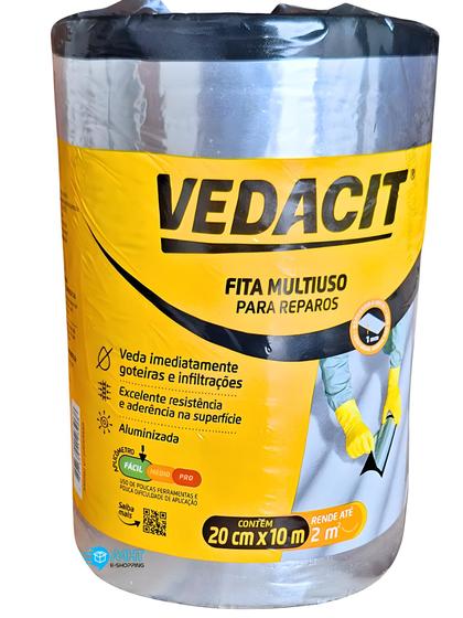 Imagem de Vedacit Fita Multiuso Rolo 20cm X 10m Flexível Impermeável