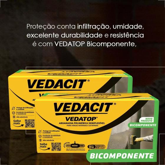 Imagem de Vedatop Bicomponente Cx 18 KG- Vedacit - 12279