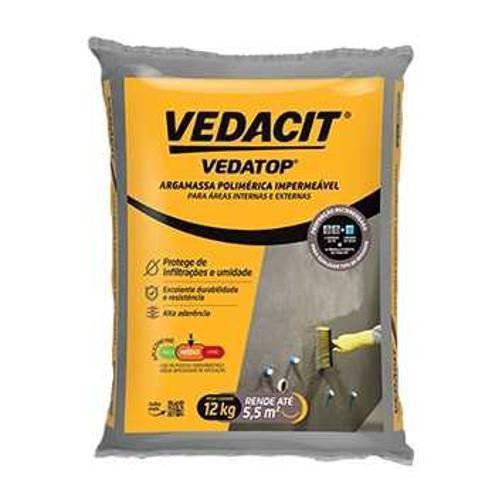 Imagem de Vedatop Monocomponente 12Kg Saco Plastico Vedacit